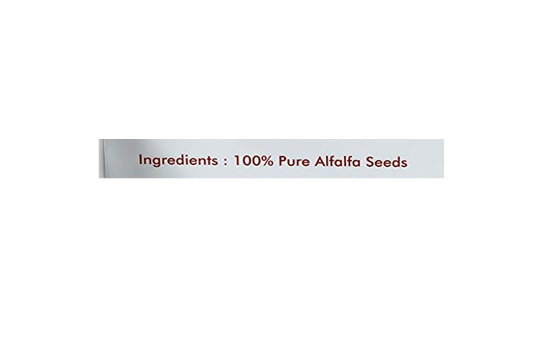 Holy Natural Alfalfa Seeds    Pack  100 grams